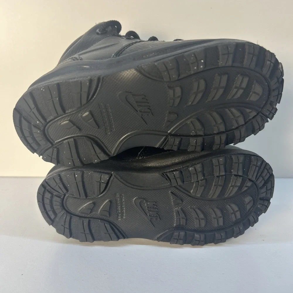 Nike‎ Manoa LTR Boots (TD) Toddler Size 7C Black Leather BQ5374-001